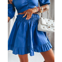 Modrý bavlněný sukňový komplet-270488-01