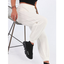Bílé teplákové kalhoty-233007-016