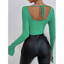 Zelený top s dlouhým rukávem-270343-03
