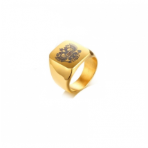 Pánský pozlacený prsten-203749-01
