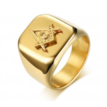 Pánský pozlacený prsten-162926-01