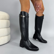 Černé vysoké kozačky-323895-06