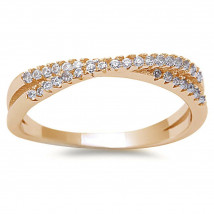 Stříbrný pozlacený prsten-257188-012
