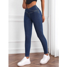 Tmavě modré elastické džíny-289391-06