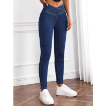 Tmavě modré elastické džíny-289391-06