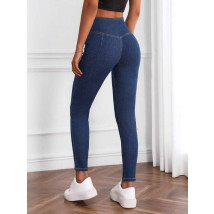 Tmavě modré elastické džíny-289391-06