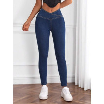 Tmavě modré elastické džíny-289391-06