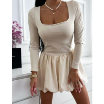 Béžové PUFFY šaty-316895-05