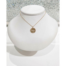 Dámský pozlacený náhrdelník s přívěskem-282184-04