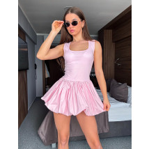 Růžové PUFFY šaty-316759-04