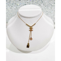Dámský pozlacený náhrdelník s přívěskem-282180-02