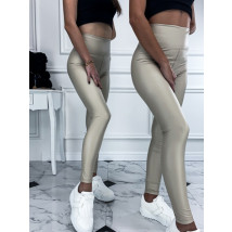 Béžové nezateplené legíny-257970-04