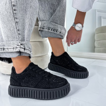 Černé tenisky s kamínky-324956-03