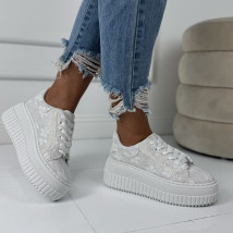 Bílé krajkované tenisky-324963-02