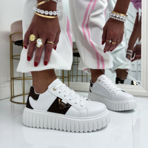 Bílo-hnědé tenisky-326511-015