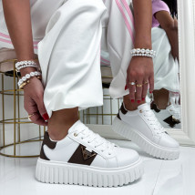 Bílo-hnědé tenisky-326511-015