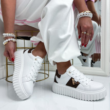 Bílo-hnědé tenisky-326511-015