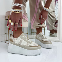 Béžové vzorované tenisky-326490-05