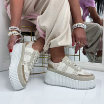 Béžové vzorované tenisky-326490-05