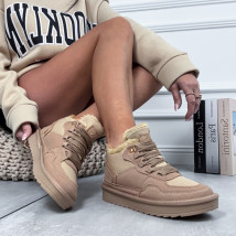 Hnědé zateplené tenisky-324573-015