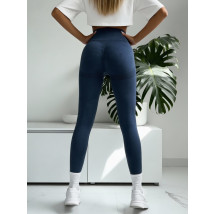 Tmavě modré double push-up legíny-324646-019