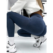 Tmavě modré double push-up legíny-324646-019