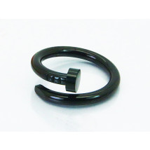 Dámský počerněný ocelový prsten hřebík-277363-01