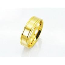 Ocelový pozlacený prsten-281815-04