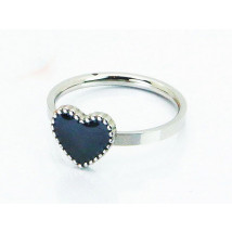 Prsten z chirurgické oceli srdce-222938-01