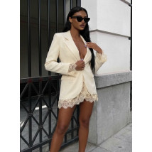 Smetanové sako s krajkou-326302-01