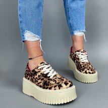 Hnědé tenisky s leopardím vzorem-315930-05