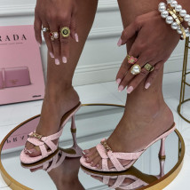 Růžové pantofle na podpatku-327343-05