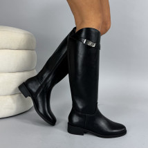 Černé vysoké kozačky-323895-06