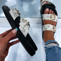 Bílé vzorované pantofle-287410-02