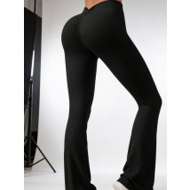 Černé zvonové push-up legíny-324631-02