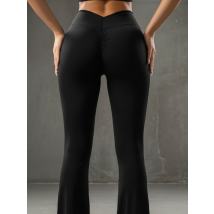 Černé zvonové push-up legíny-324631-02