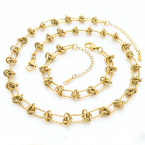 Pánská pozlacená ocelová souprava