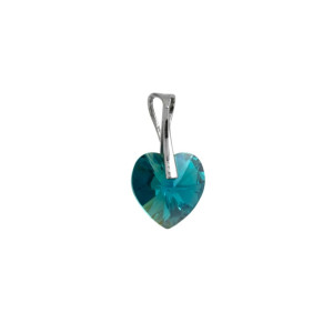 Stříbrný přívěsek srdíčko Swarovski
