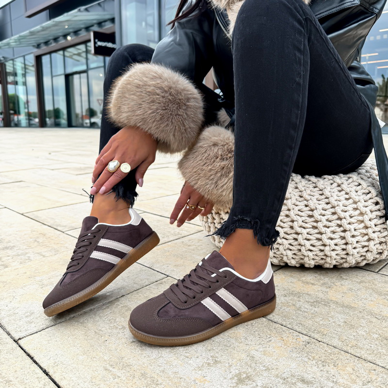 Hnědo-béžové tenisky