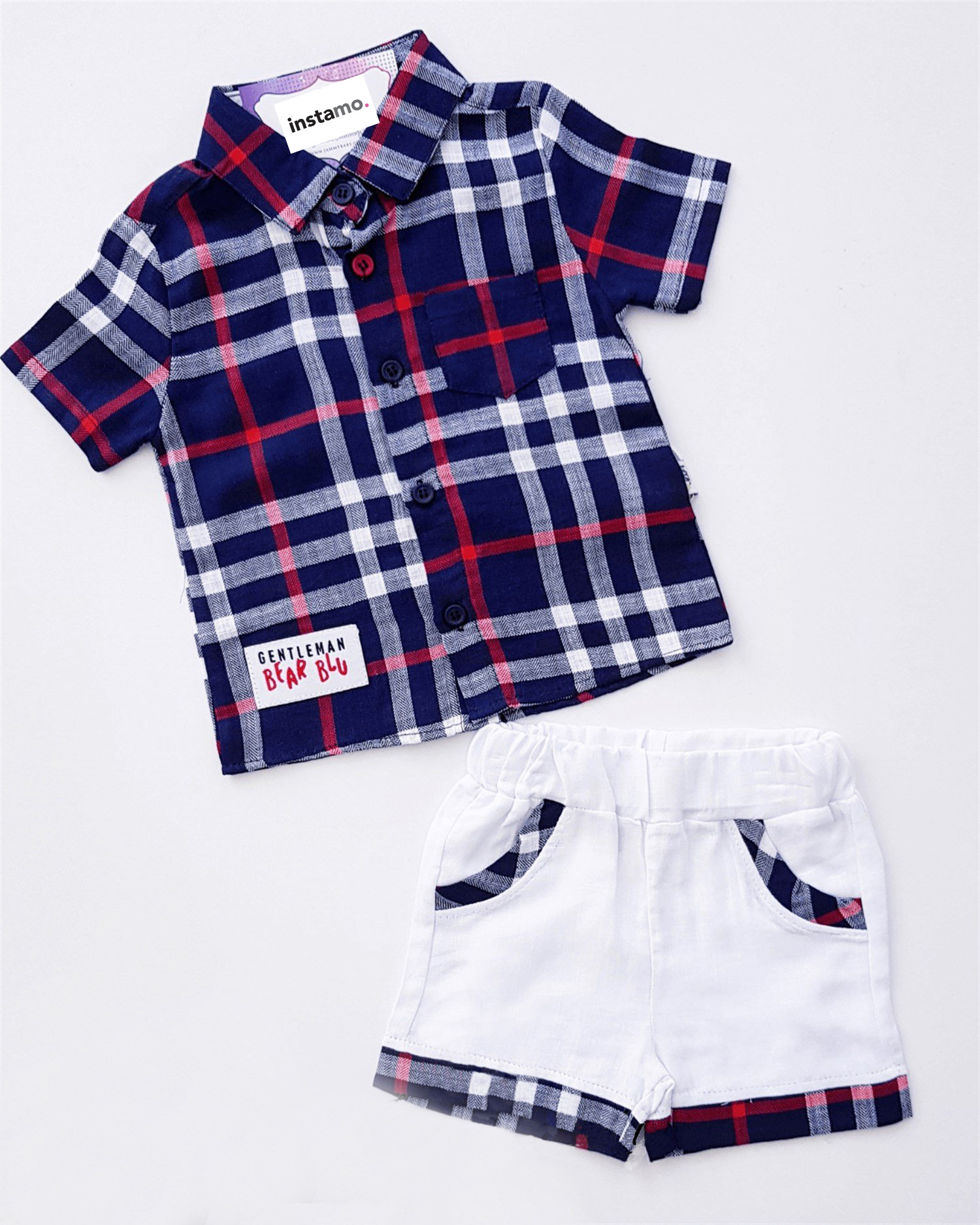 Kostkovaný dvoudílný set