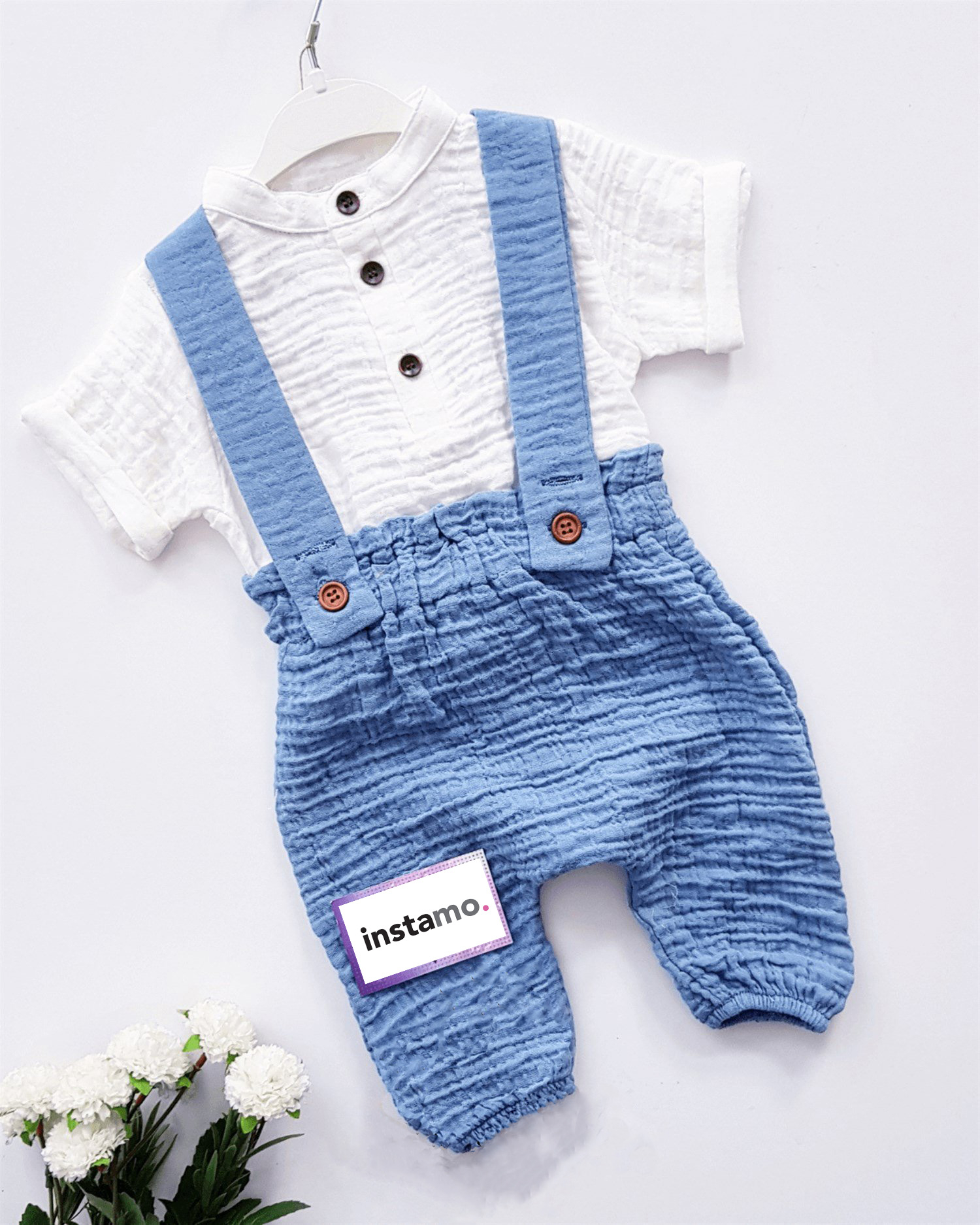 Modro-bílá dvoudílná souprava