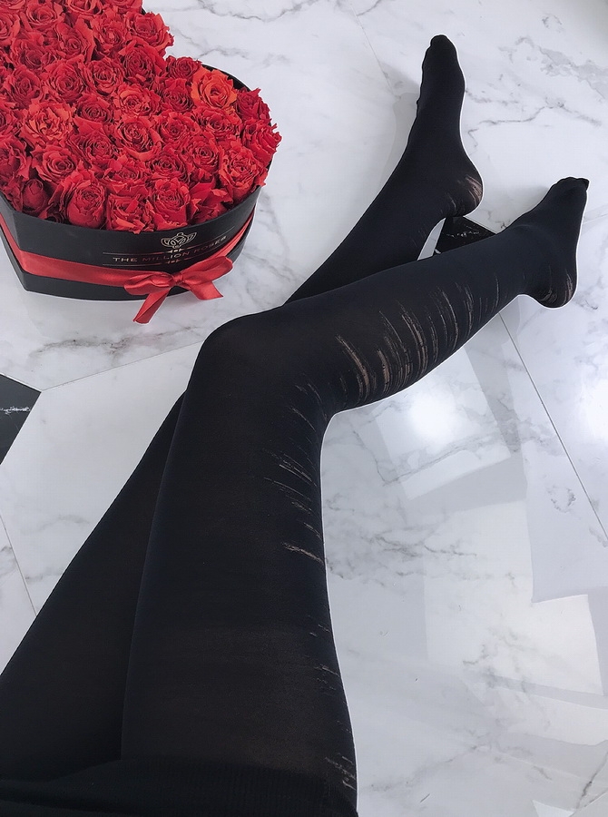 Vzorované dámské punčošky