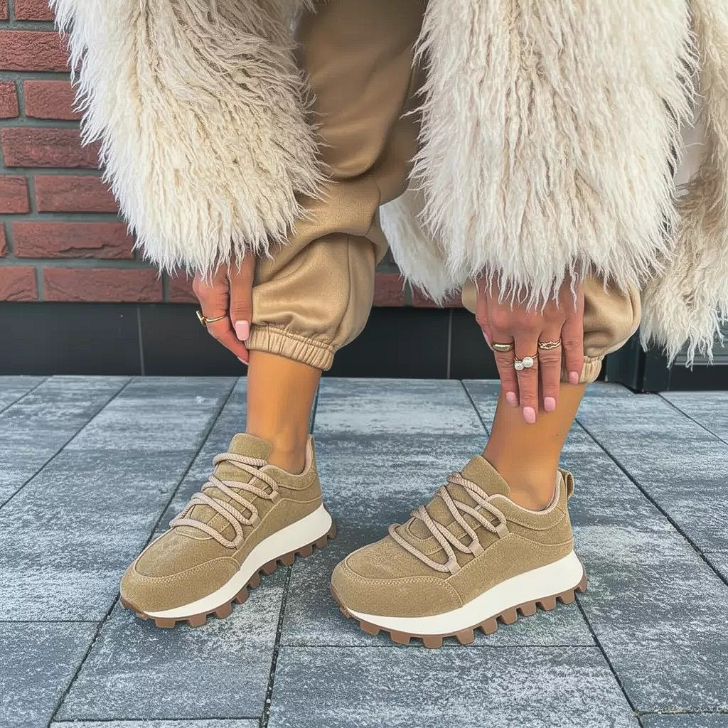 Světle hnědé tenisky