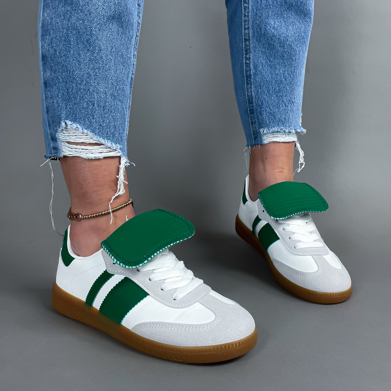 Bílo-zelené tenisky