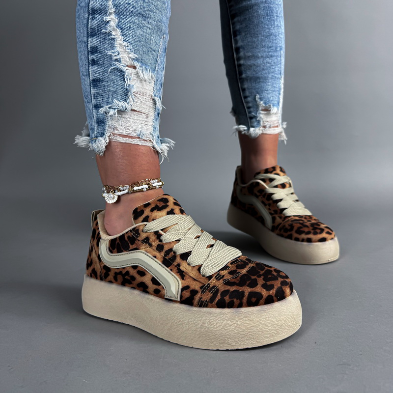 Hnědé tenisky s leopardím vzorem (obrázek 5)