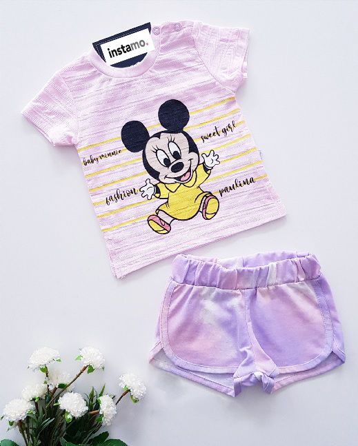 Fialová letní souprava Minnie