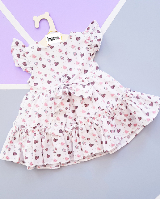 Letní vzorované šaty Cupcake