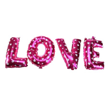 Set růžových balónů LOVE