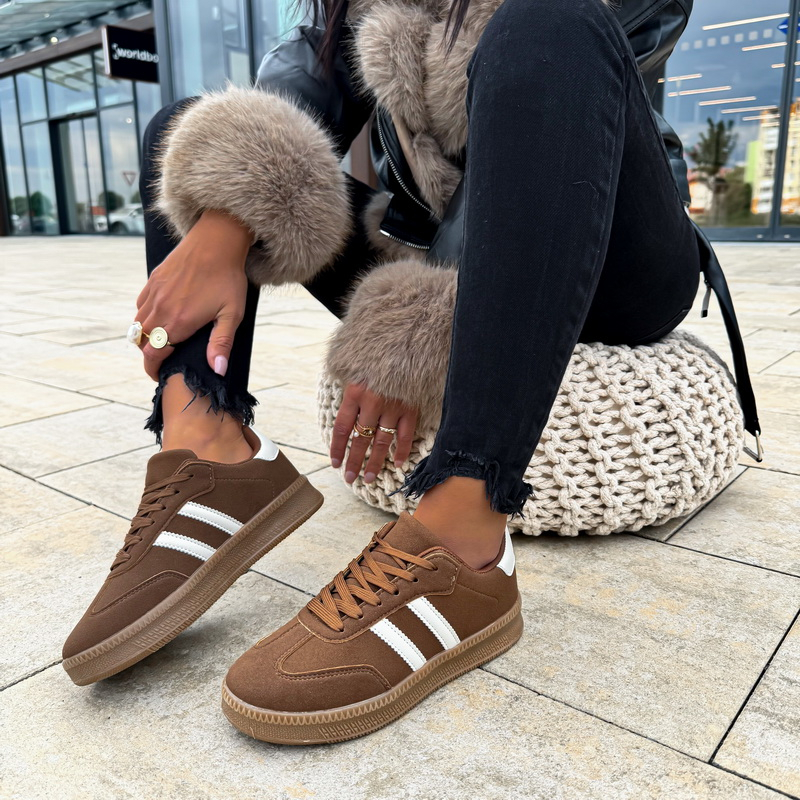 Hnědo-béžové tenisky