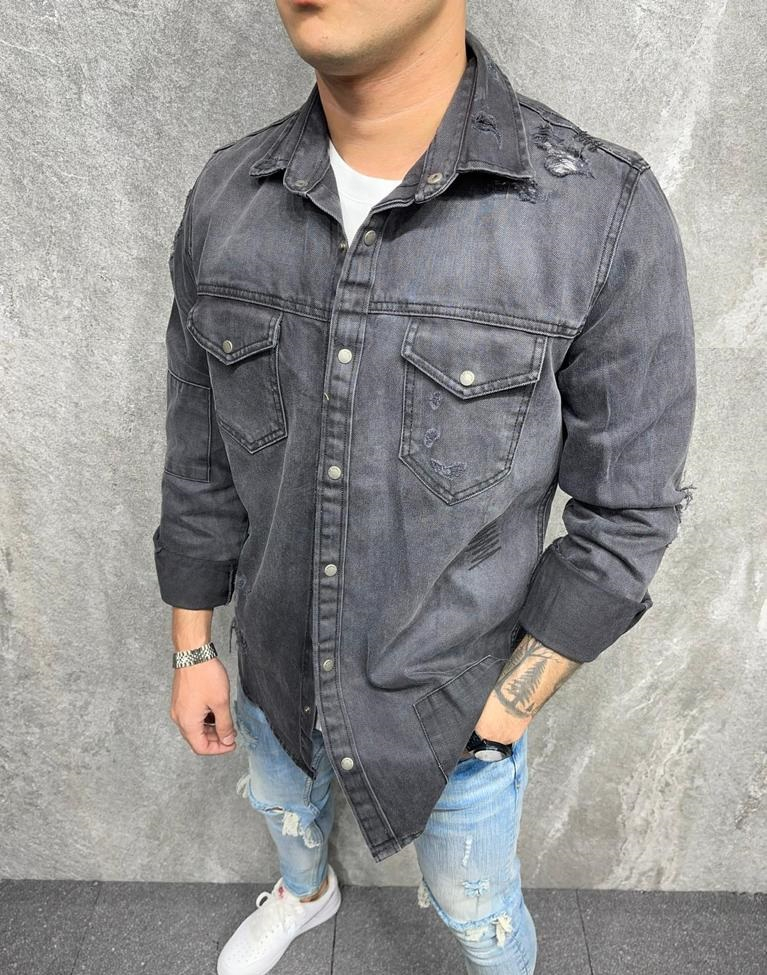 Černá džínová košile